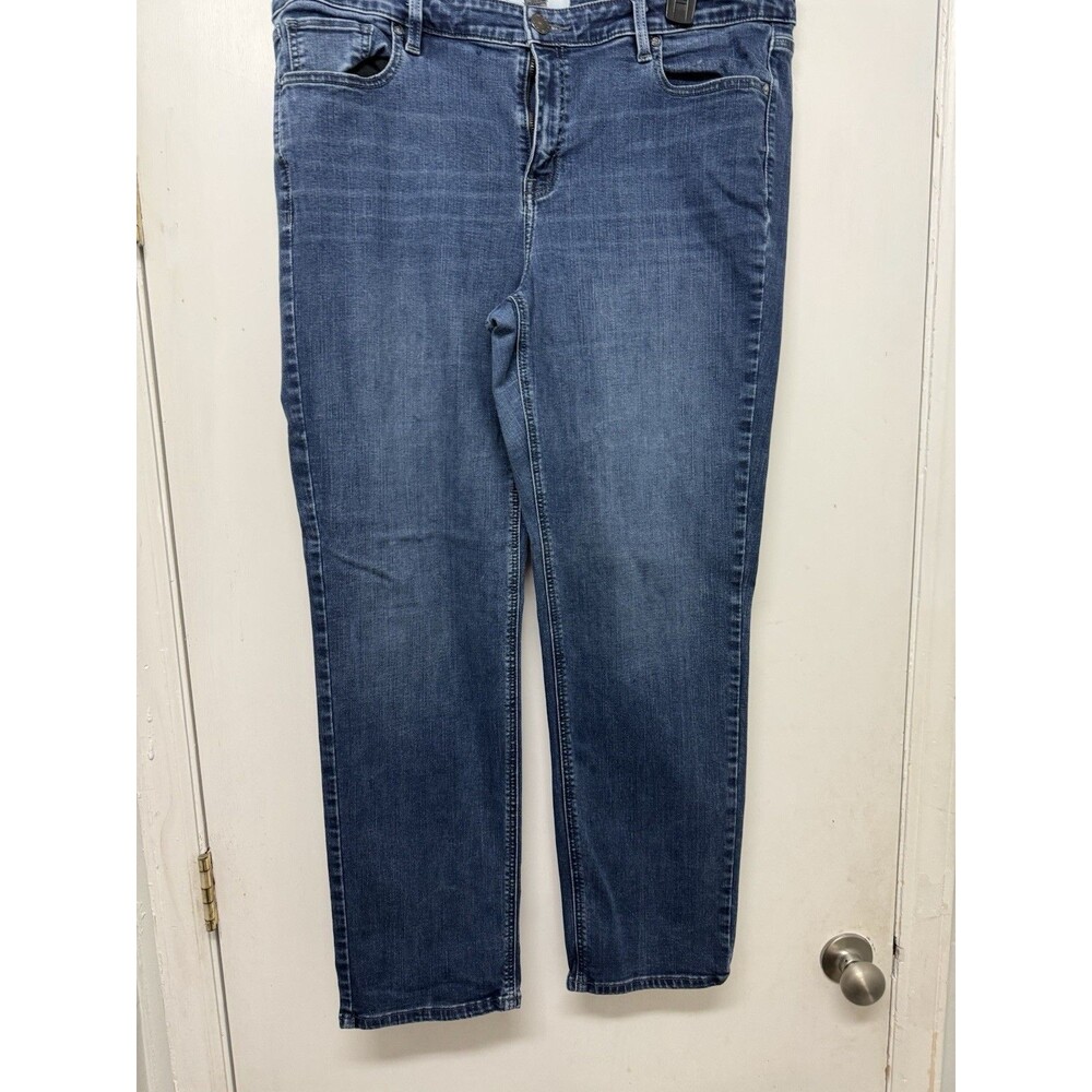 Lane Bryant Signature Fit Straight Leg Jeans Women Size 20R Mid-Rise Stretch
